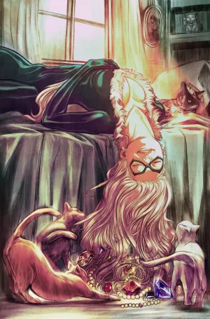 Amazing Spider-Man #1 Nimit Malavia Black Cat Full Art 1:50 Ratio Variant