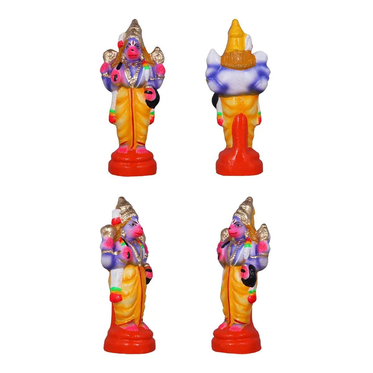 Dasavatharam Clay Golu Bommai Set - 9 x 3.5 Inches | Giri Golu Doll/ Navaratri Golu Bomma/Gombe/Bommai
