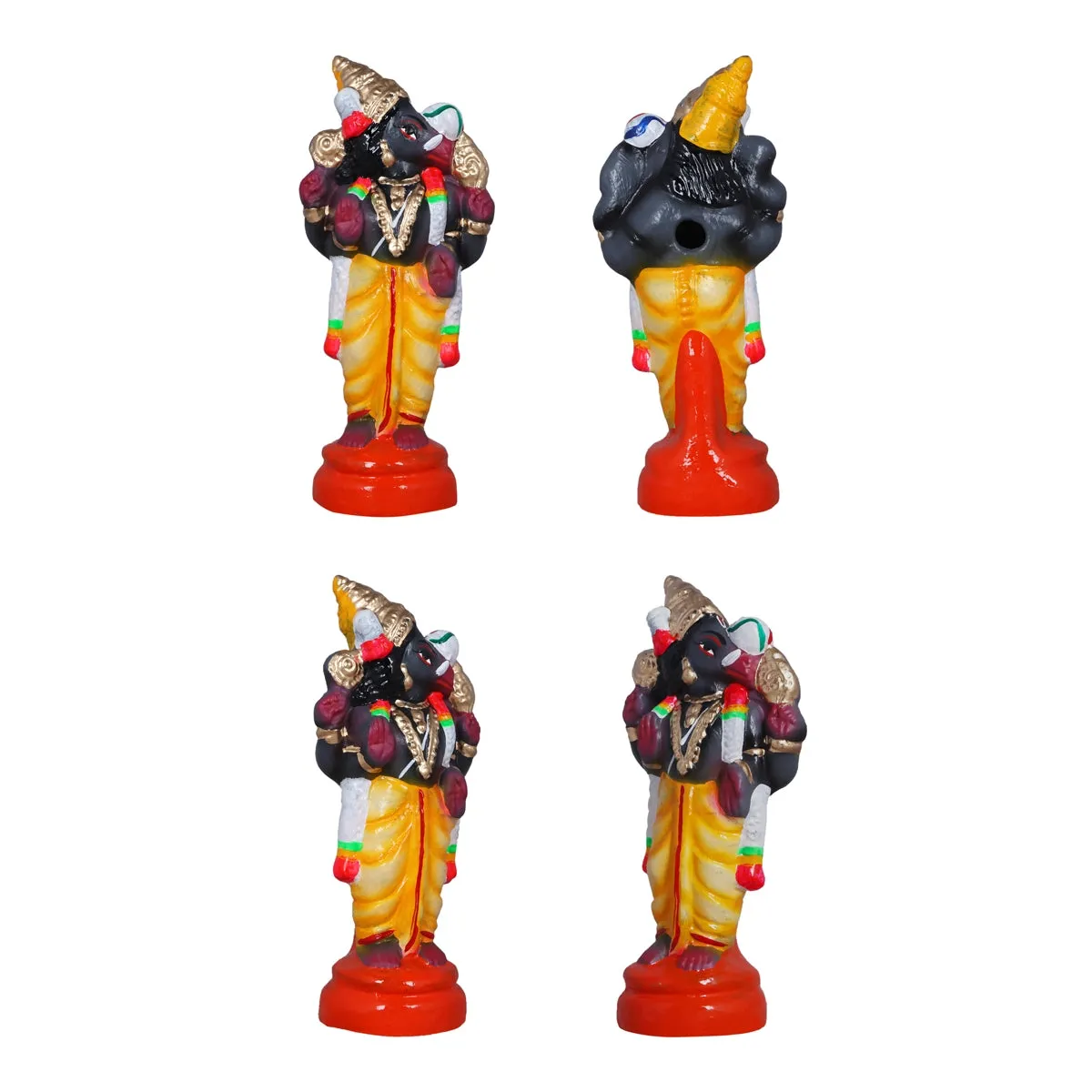 Dasavatharam Clay Golu Bommai Set - 9 x 3.5 Inches | Giri Golu Doll/ Navaratri Golu Bomma/Gombe/Bommai