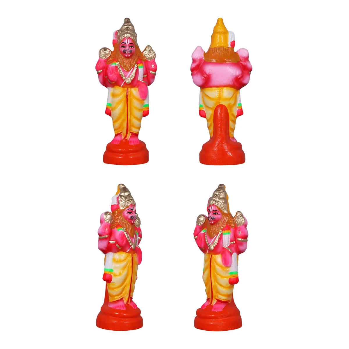 Dasavatharam Clay Golu Bommai Set - 9 x 3.5 Inches | Giri Golu Doll/ Navaratri Golu Bomma/Gombe/Bommai