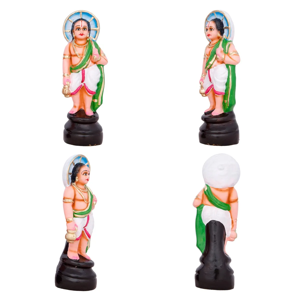 Dasavatharam Paper Mache Golu Bommai Set - 10 x 3 Inches | Giri Golu Doll/ Navaratri Golu Bomma/Gombe/Bommai