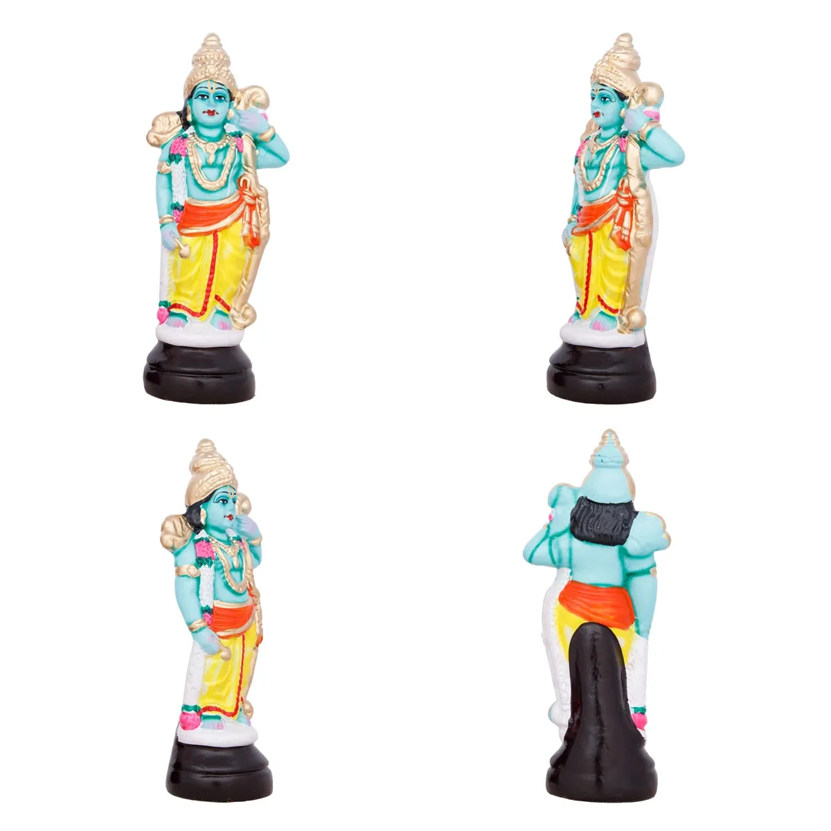 Dasavatharam Paper Mache Golu Bommai Set - 10 x 3 Inches | Giri Golu Doll/ Navaratri Golu Bomma/Gombe/Bommai