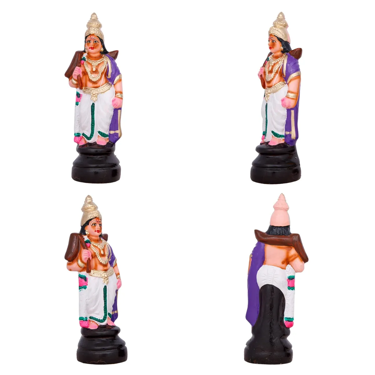 Dasavatharam Paper Mache Golu Bommai Set - 10 x 3 Inches | Giri Golu Doll/ Navaratri Golu Bomma/Gombe/Bommai