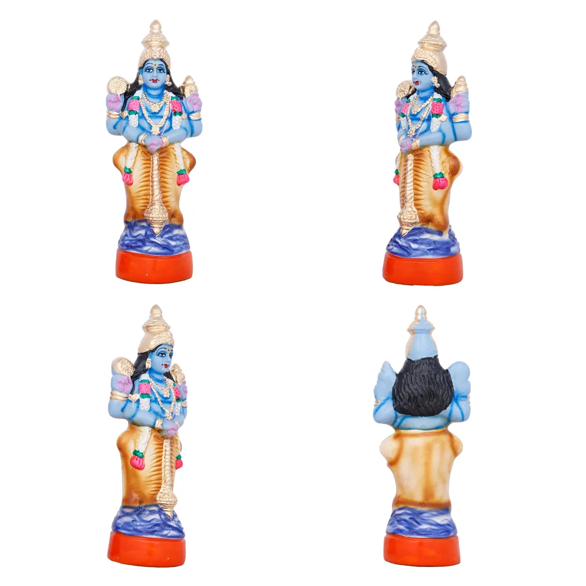Dasavatharam Paper Mache Golu Bommai Set - 10 x 3 Inches | Giri Golu Doll/ Navaratri Golu Bomma/Gombe/Bommai