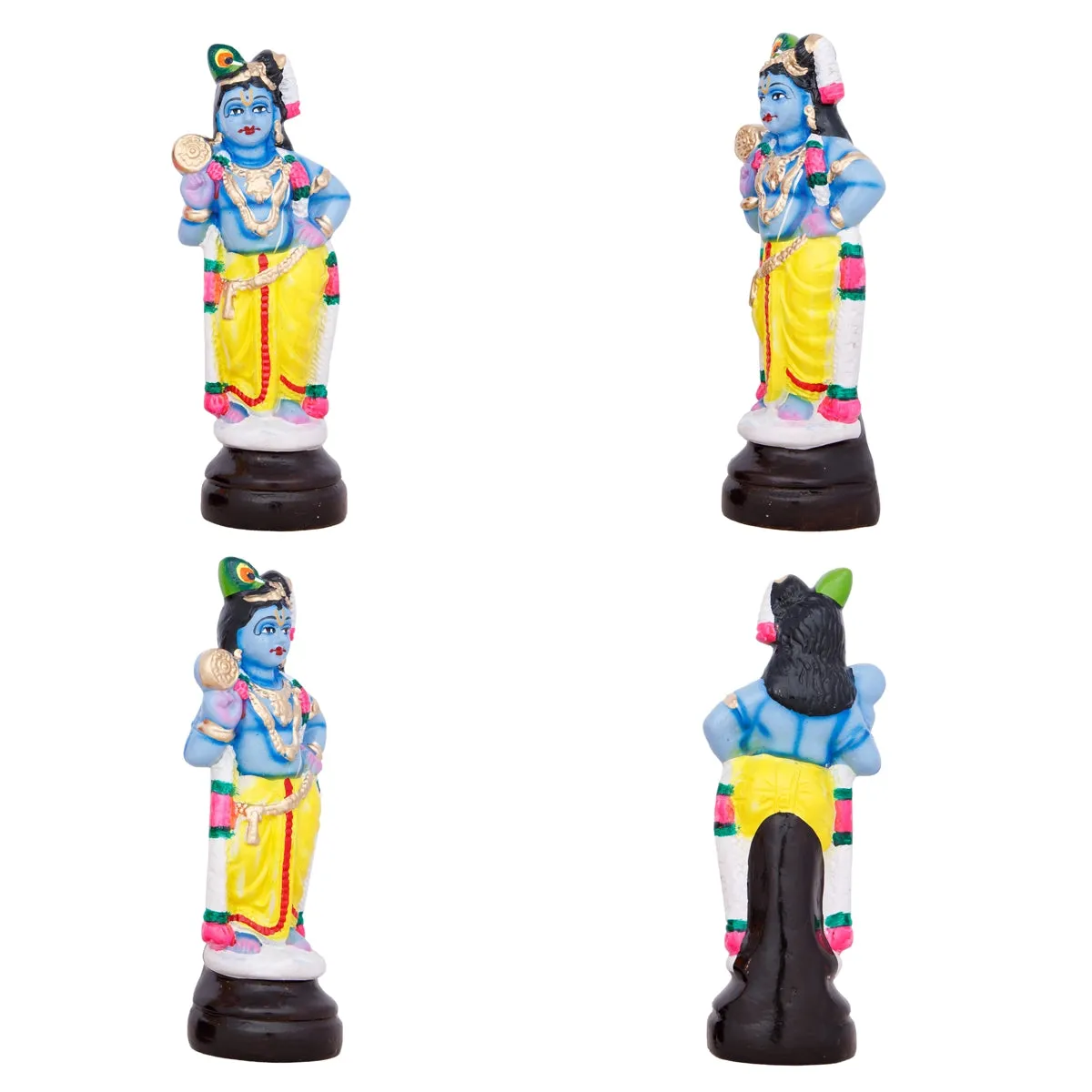 Dasavatharam Paper Mache Golu Bommai Set - 10 x 3 Inches | Giri Golu Doll/ Navaratri Golu Bomma/Gombe/Bommai