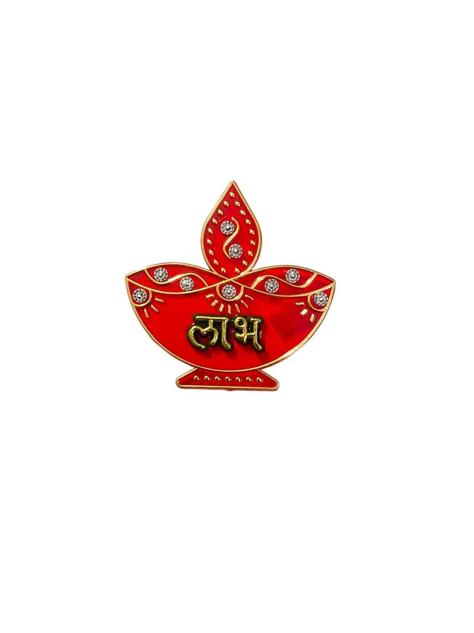Decorative Acralic Designs of Subh Labh Ganesha Stickers for Side Door/Wall Hanging Main Entrance/Pooja Room/Diwali/Wedding Decor.[3piece](Acrylic)