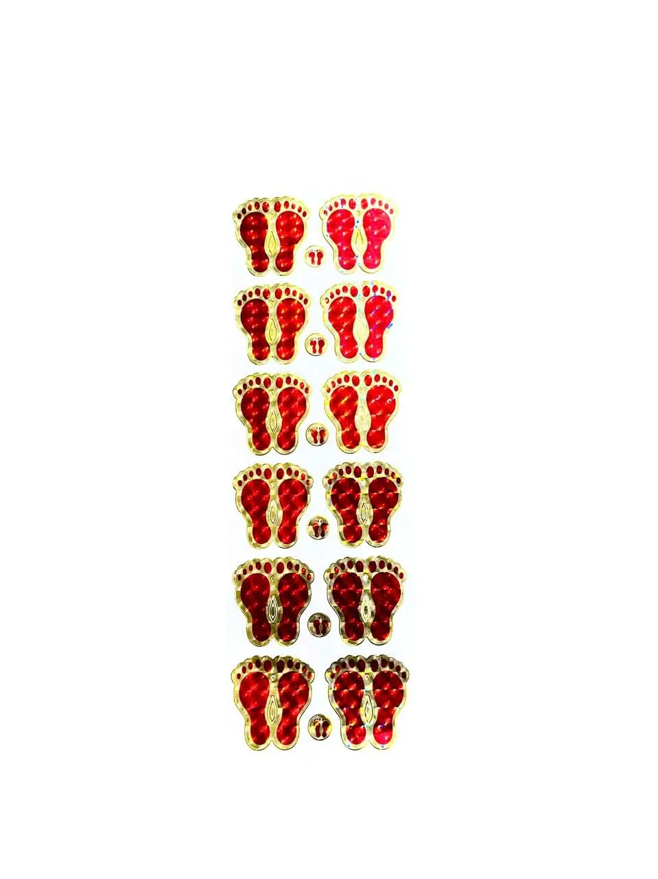 Designer Handcrafted Laxmi Ji -(A Hindu Symbol)- A Sticker for Door/Wall/Floor Decoration/Diwali Decoration Pack of 24