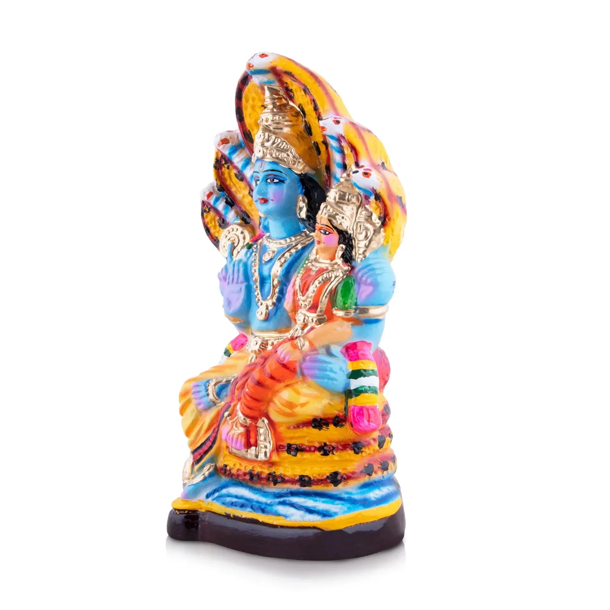 Lakshmi Narasimhar Paper Mache Golu Bommai - 13 x 7 Inches | Giri Golu Doll/ Navaratri Golu Bomma/Gombe/Bommai