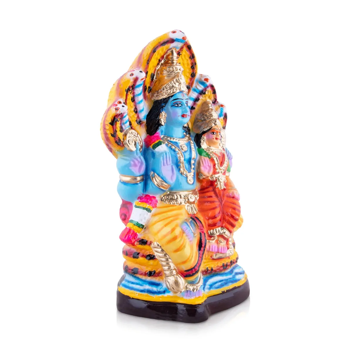 Lakshmi Narasimhar Paper Mache Golu Bommai - 13 x 7 Inches | Giri Golu Doll/ Navaratri Golu Bomma/Gombe/Bommai
