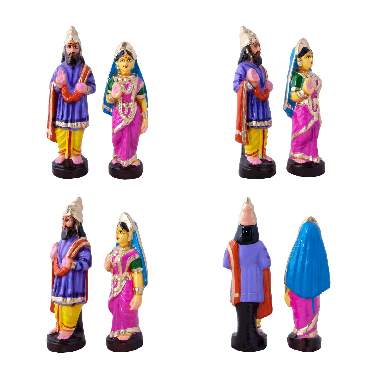Rama Jananam Clay Golu Bommai Set - 7 x 8.5 Inches | Giri Golu Doll/Navaratri Golu Bomma/Gombe/Bommai